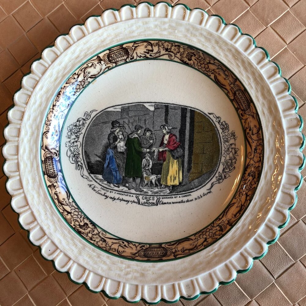 Vintage Adams Cries of London Salad or Soup Bowl 8"